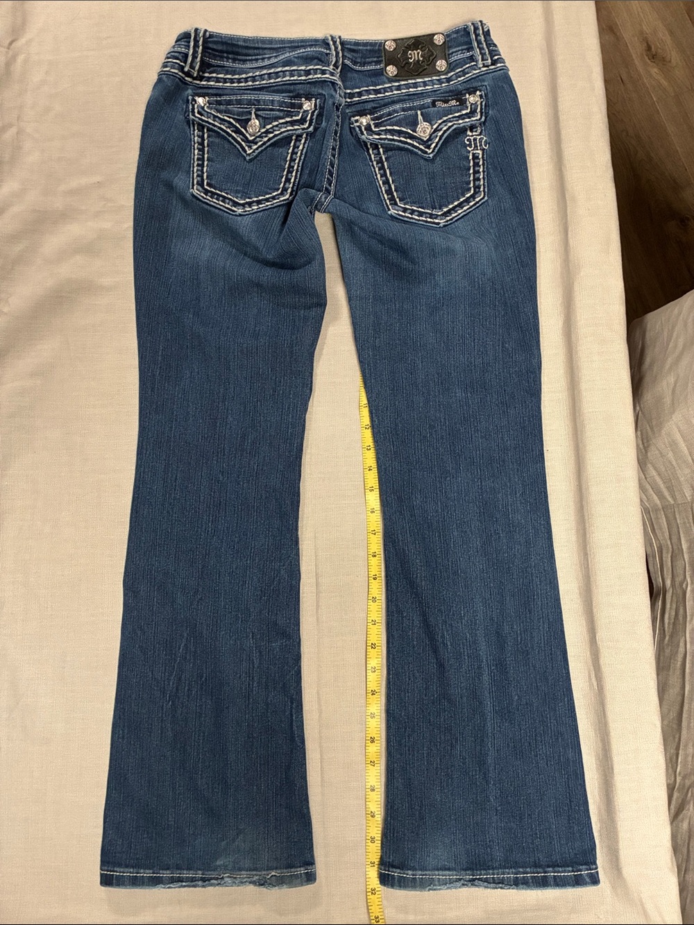 Miss Me Women’s Signature Boot Saddle Stitch Jeans 31/32